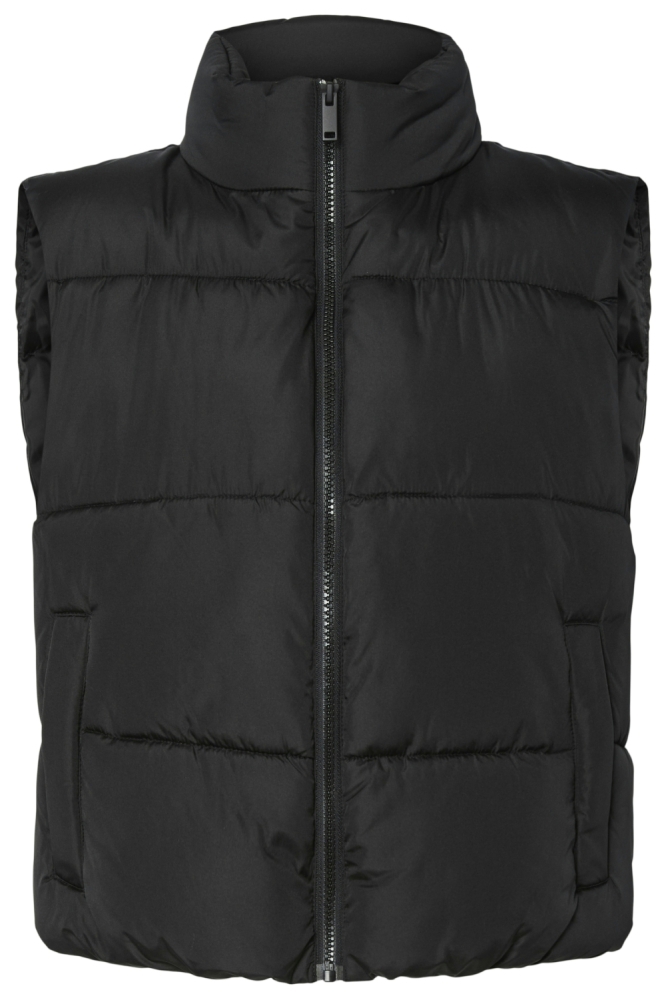 PCBEE NEW SHORT PUFFER VEST NOOS BC 17159056 BLACK